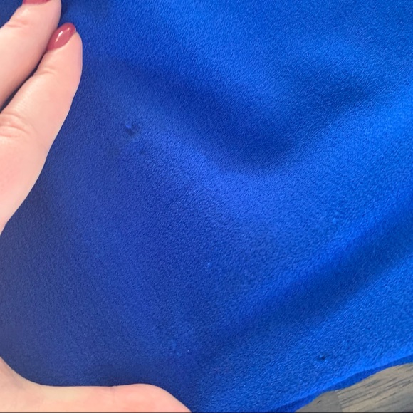 Electric Blue Eliza J Dress with Dramatic Bell Sleeves - Picture 6 of 7